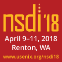 nsdi '18  April 9-11  Renton, WA