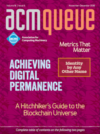 November/December 2018 issue of acmqueue