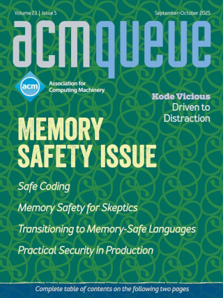 Volume 23, Issue 5 issue of acmqueue magazine